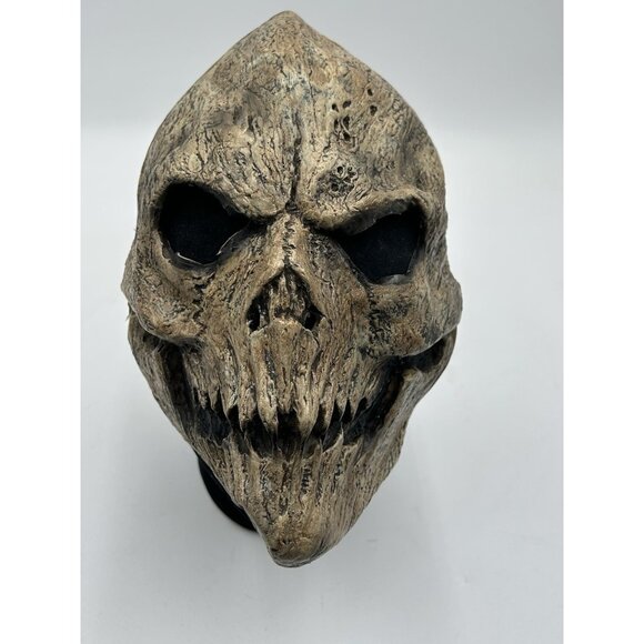 Angel Of Death Face Adult Mask Halloween Ghoul Skeleton Horror Ghost Demonic - Picture 1 of 6